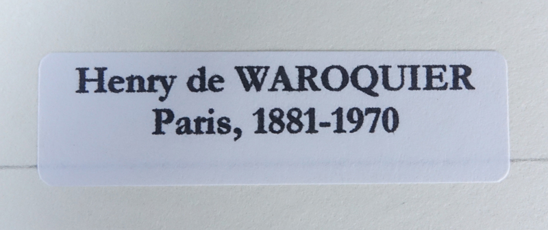 Henri de Waroquier, French (1881-1970) Lot of 4 Etchings.