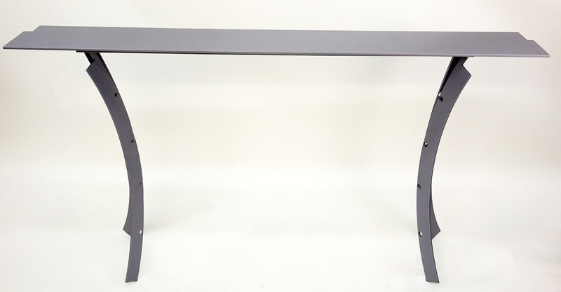 Contemporary Modern Metal Console Table.