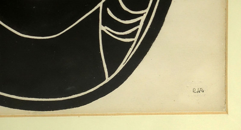 1930's Preparatory Drawing For Lenci Ceramics.