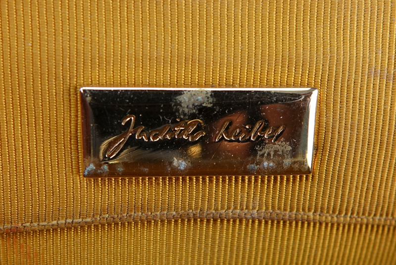 Judith Leiber White Leather Handbag.