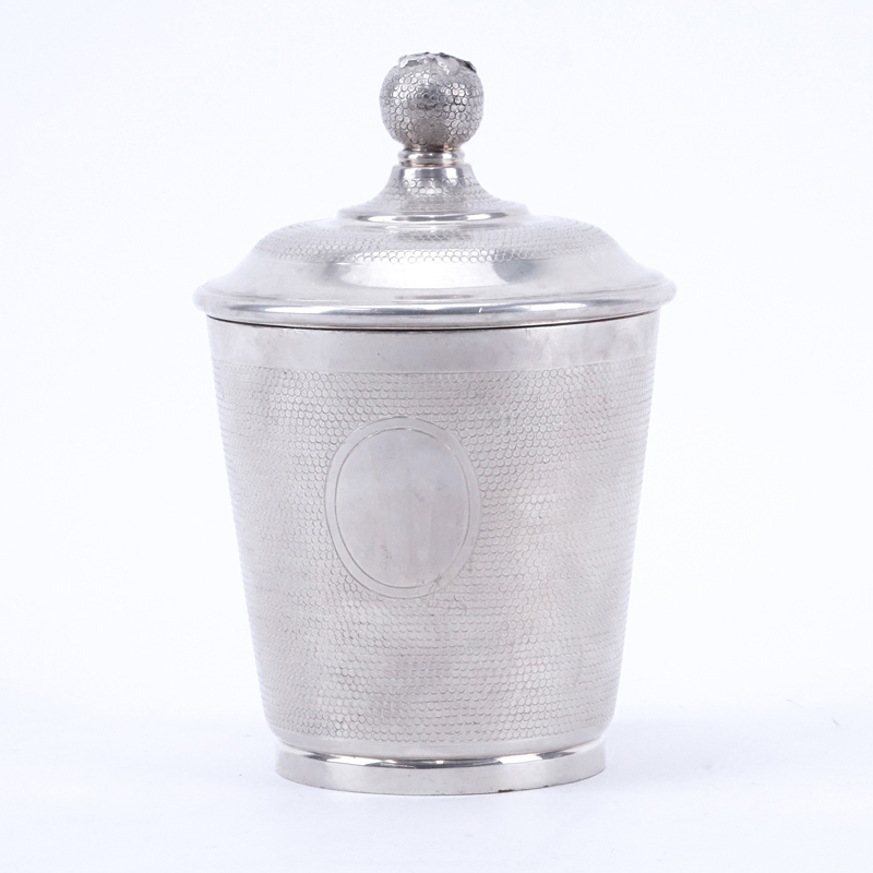 Made for Tiffany & Co  Portugal Sterling Silver Goblet with Cover.