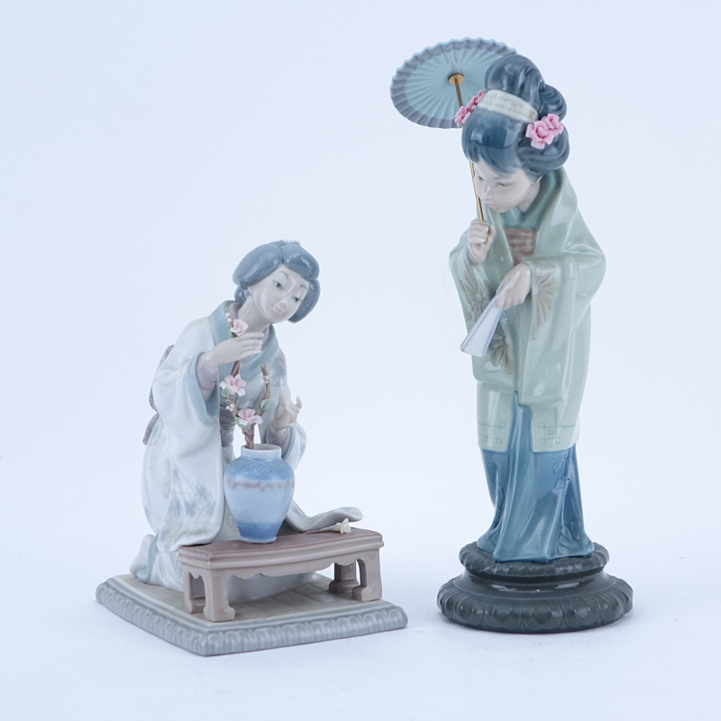 Lot of Two (2) Lladro Porcelain Figurines.