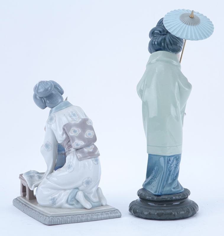 Lot of Two (2) Lladro Porcelain Figurines.