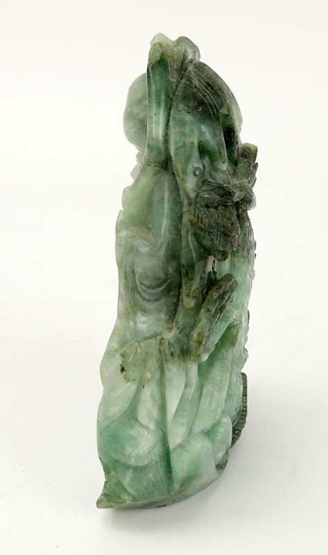 Chinese Carved Jade Shou Lao Figurine.