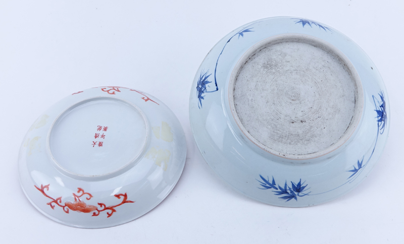Two (2) Antique Chinese Porcelain Plates.
