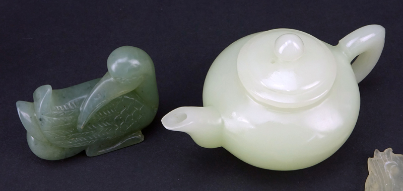 Collection of Seven (7) 19/20th Century Chinese Jade Carvings.