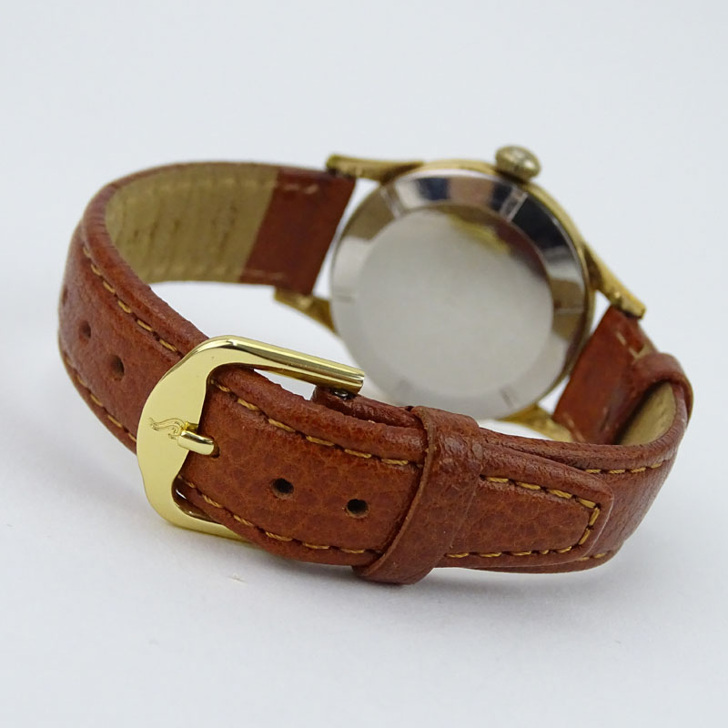 Man's Vintage Rolex Precision Tudor Watch, Manual Movement, Leather Strap. 