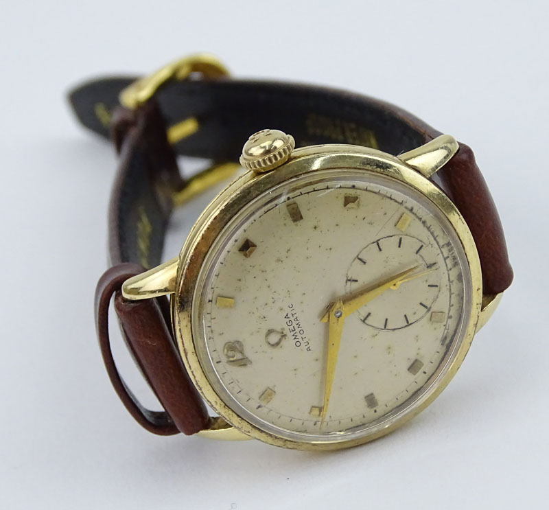 Vintage Omega Men's Watch, Automatic Movement, Leather Strap. 