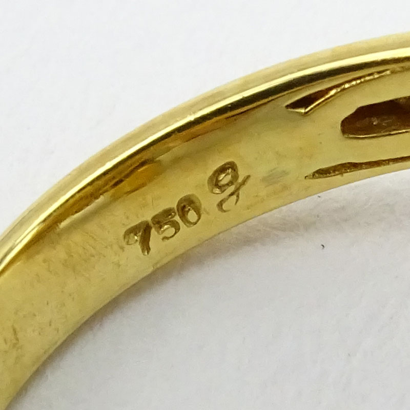 Multi Color Fancy Diamond, Gemstone and 18 Karat Yellow Gold Elephant Ring. 