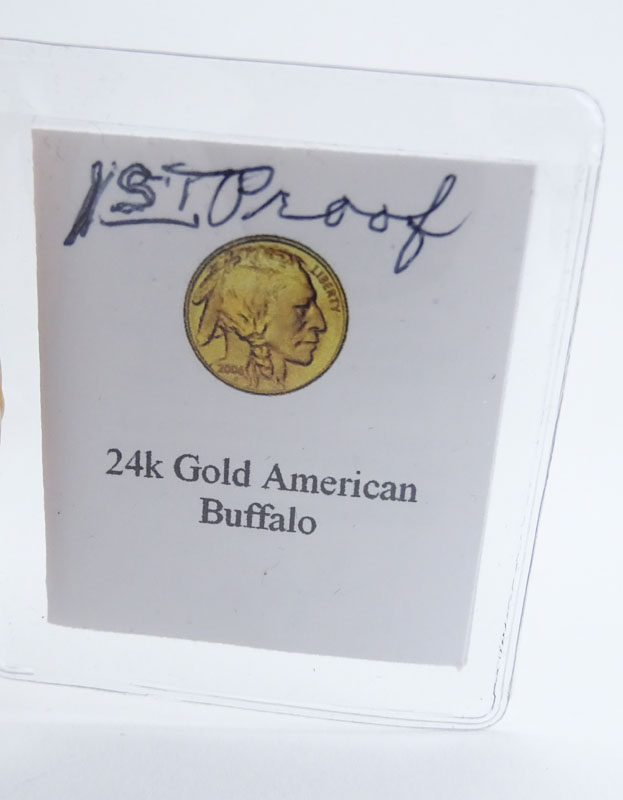 2006 American Buffalo $50 Gold Coin in 14 Karat Yellow Gold Pendant.