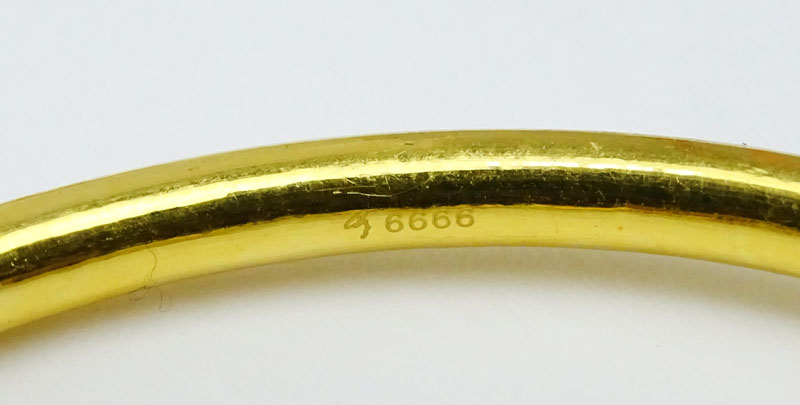 Three (3) Vintage Heavy 22 Karat Yellow Gold Hinged Bangle Bracelets