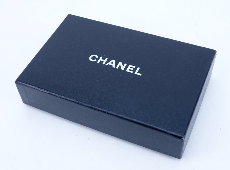 Chanel Black Quilted Caviar Leather L Gusset Zip Wallet.