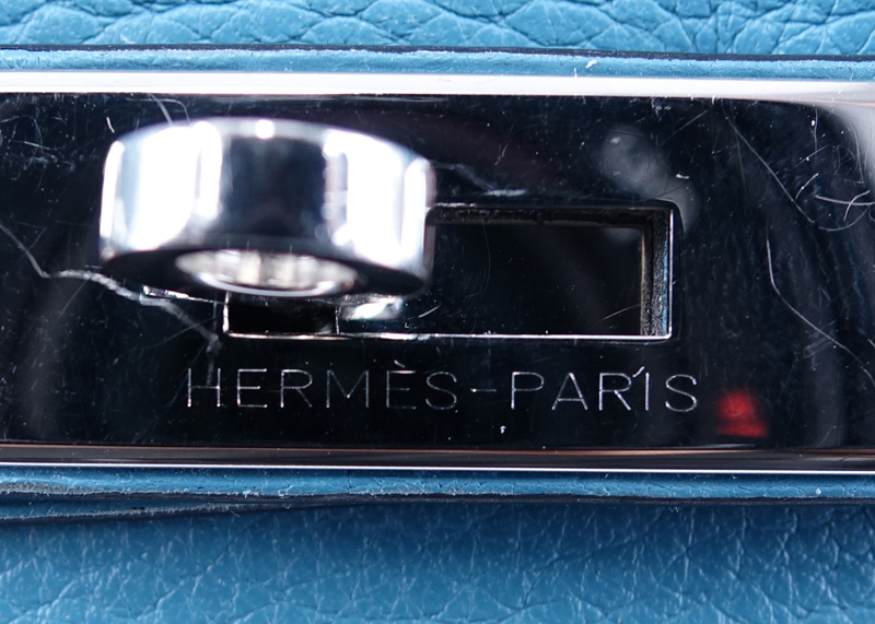 Hermès Blue Jean Leather Kelly 35 Bag