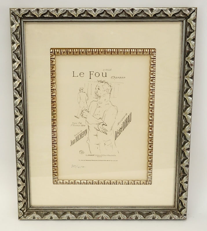 After: Henri De Toulouse Lautrec, French (1864-1901) Lithograph "Le Fou" 