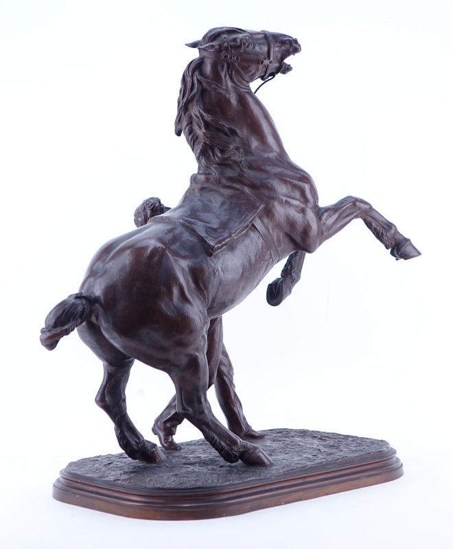 Isidore Jules Bonheur, French (1827 - 1901) Bronze Sculpture, "Study from the Horse Fair"
