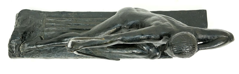 Marcel-André Bouraine, French (1886-1948) Art Deco Bronze Sculpture, Penthesilia, Queen of Amazons. 