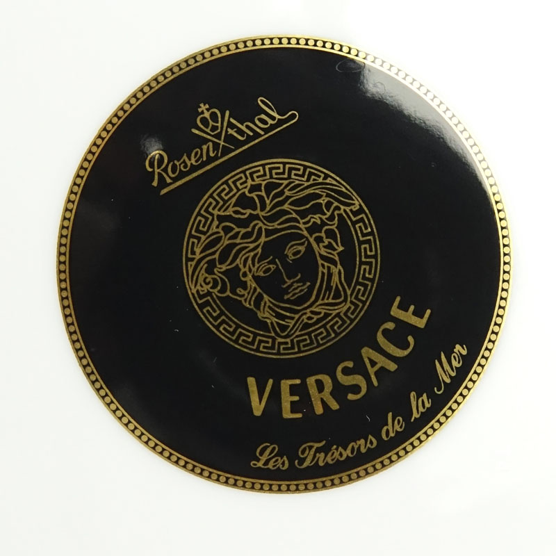 Twelve (12) Rosenthal Versace Les Trésors de la Mer Breakfast Plates.