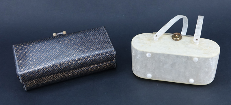 Two (2) Vintage Lucite Handbags