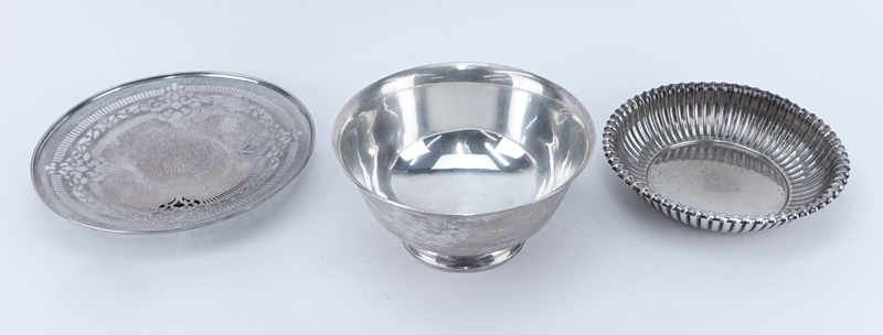 Three (3) Sterling Silver Tablewares