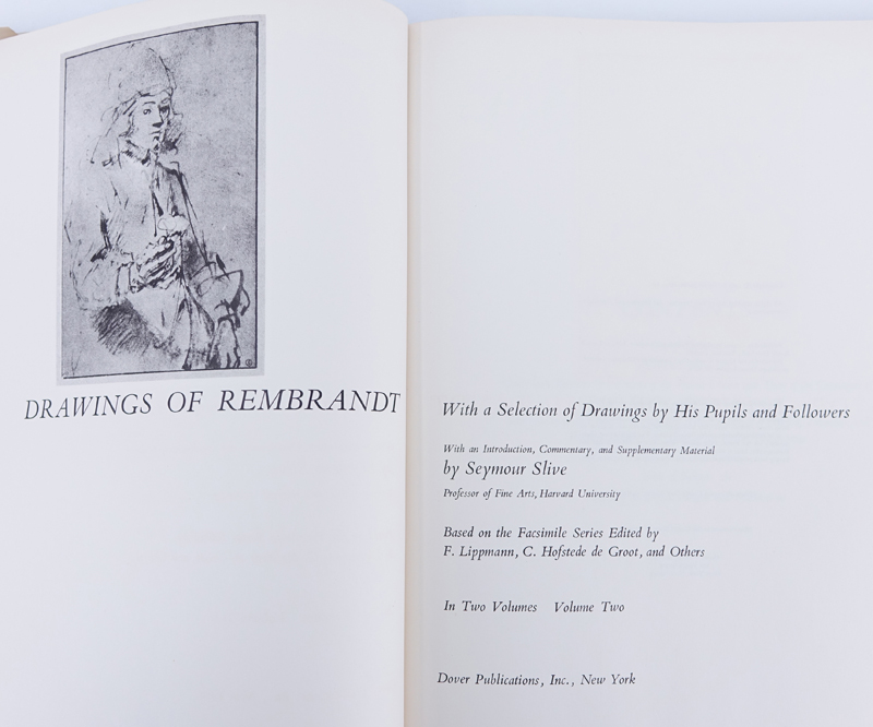 Drawings of Rembrandt, Hardcover books by Seymour Slive: Volume 1-2