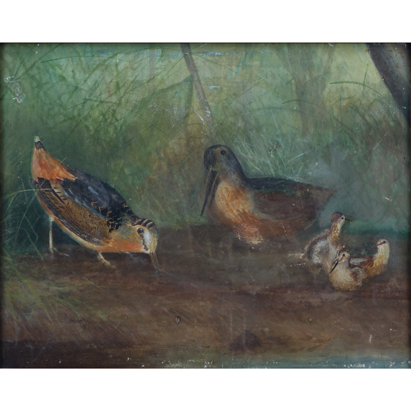 Frank Hulick, American (20th Century) Watercolor on paper "Pintail Hen & Drake"