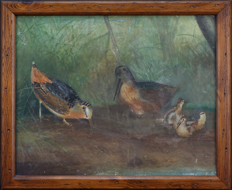Frank Hulick, American (20th Century) Watercolor on paper "Pintail Hen & Drake"