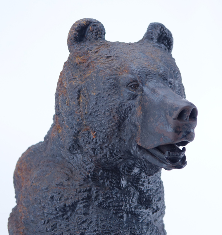After: Eugene Lanceray, Russian (1875 - 1946) Cast Iron "Standing Bear" Signed in the Cast