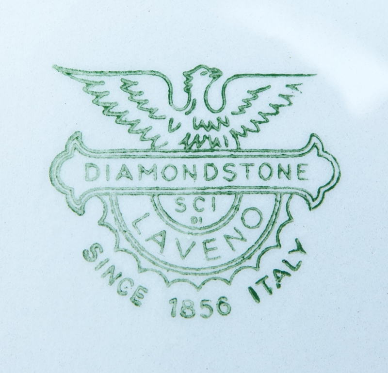 Italian Diamondstone Levano Porcelain Covered Tureen and Underplate