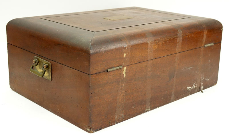 Antique Wood Silver Chest