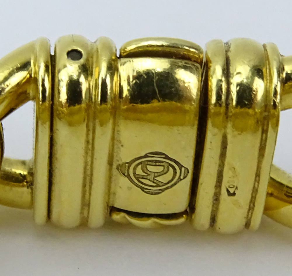 Lady's David Yurman 18 Karat Yellow Gold Madison Bracelet Watch with Mother of Pearl Dial, Quartz Movement