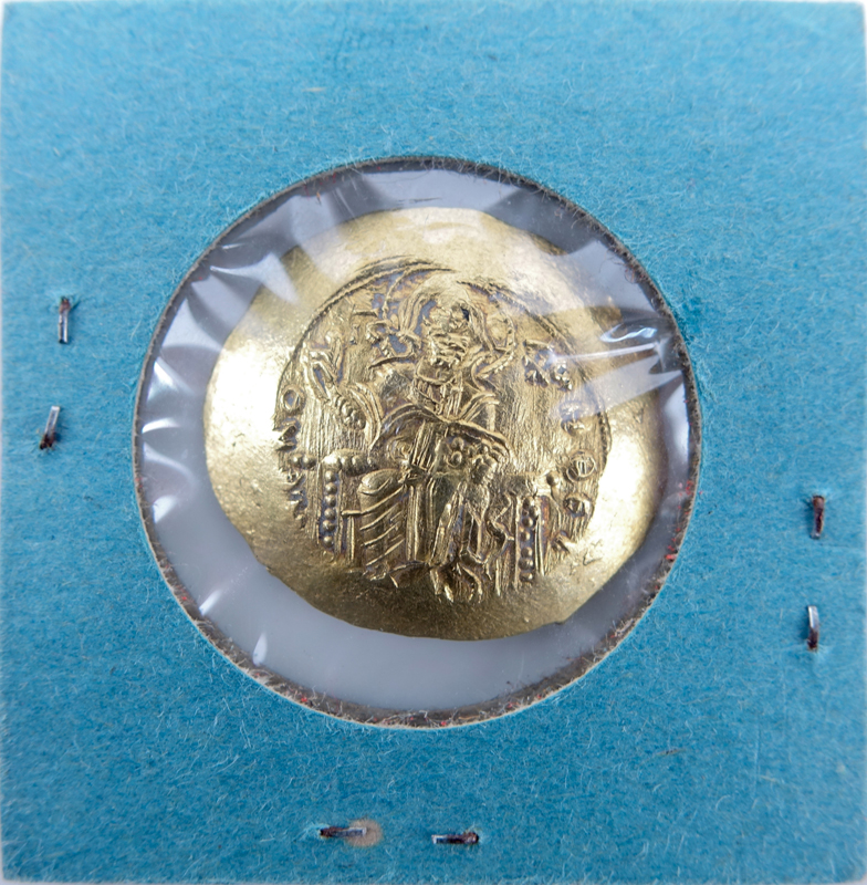 Byzantine Empire: John II  Comnenus (A.D.1118-1143) Gold Hyperpyron in Coin Display