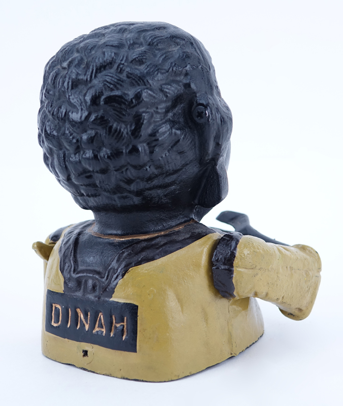 20th Century Black Americana "Dinah" Cast Iron Mechanical Bank