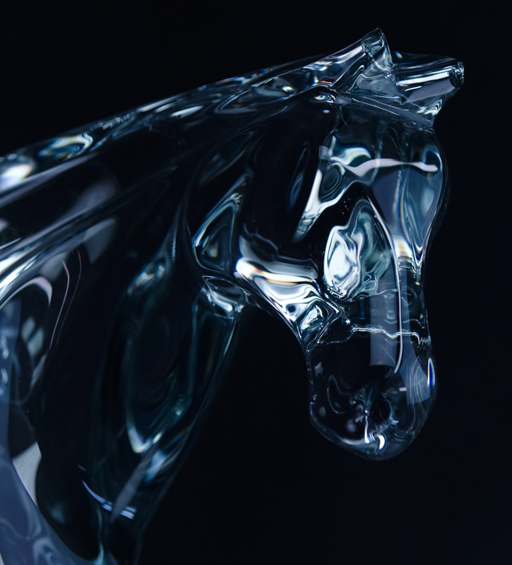 Daum Crystal Horse Figurine
