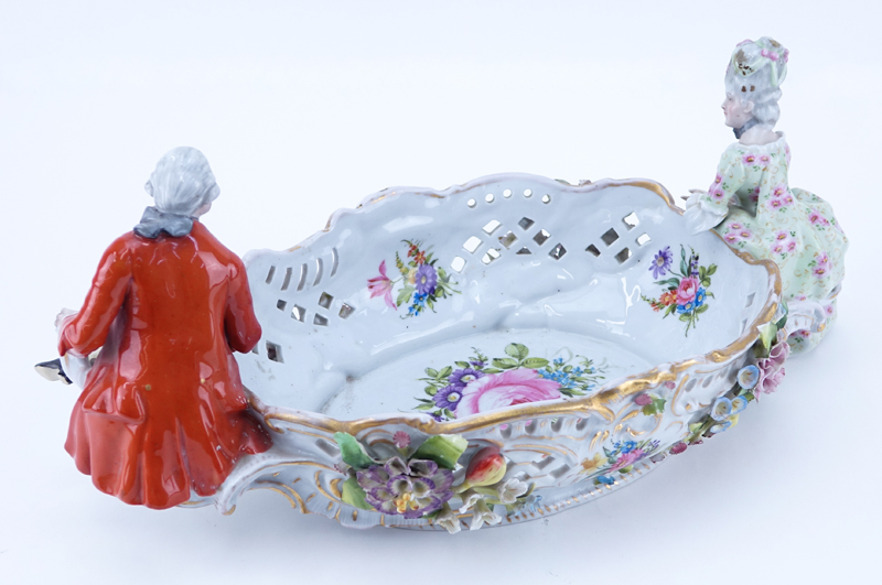 Vintage Dresden Porcelain Figural Centerpiece