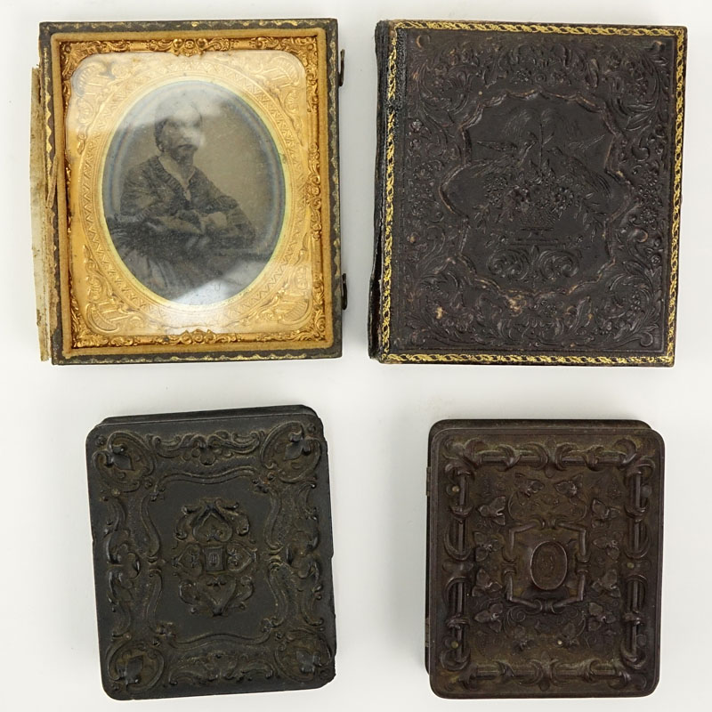 Lot of Four (4) 19th Century Cased Daguerreotypes