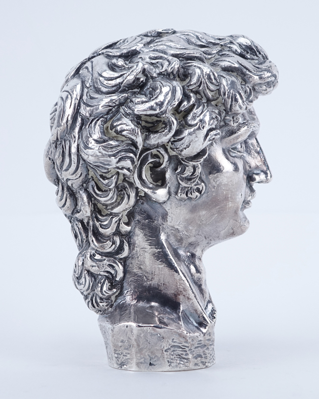 Sterling Silver Clad Bust Of David