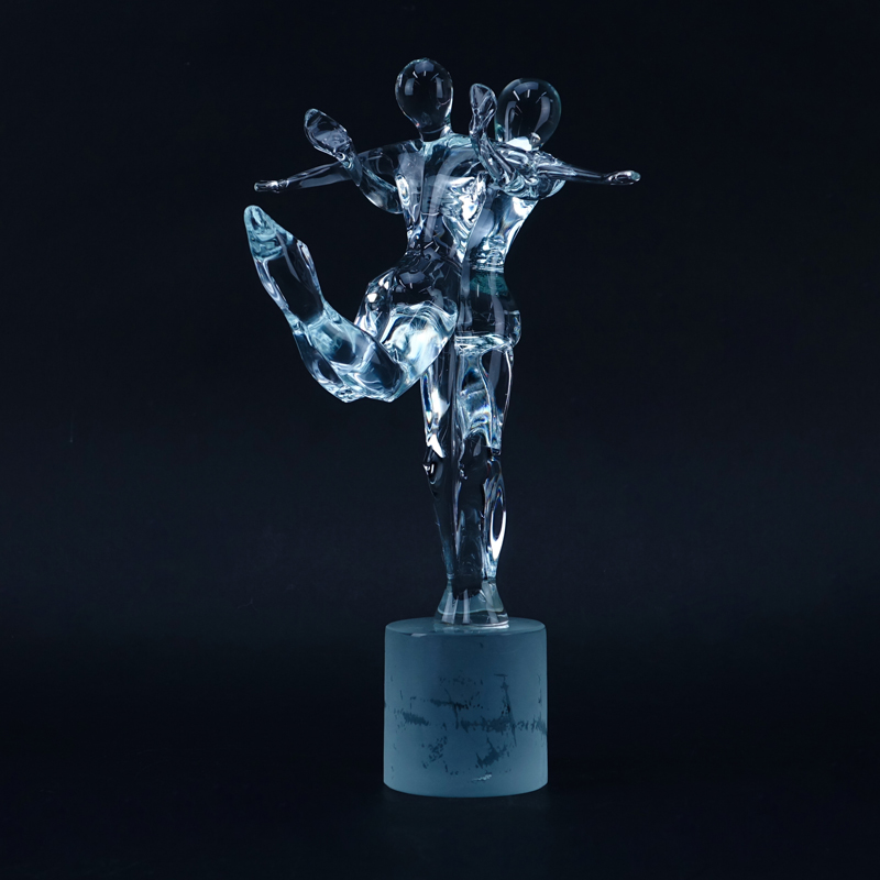 Renato Anatra Murano Glass Sculpture "Dancers"