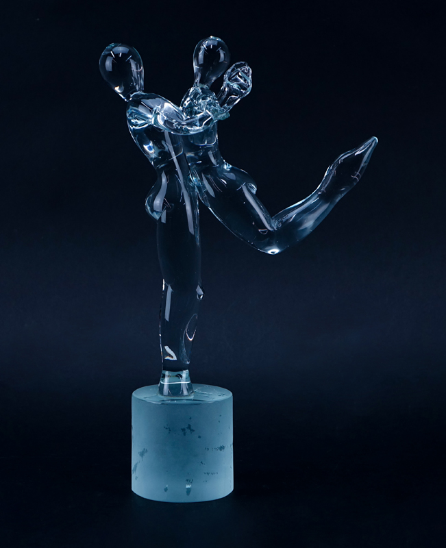 Renato Anatra Murano Glass Sculpture "Dancers"