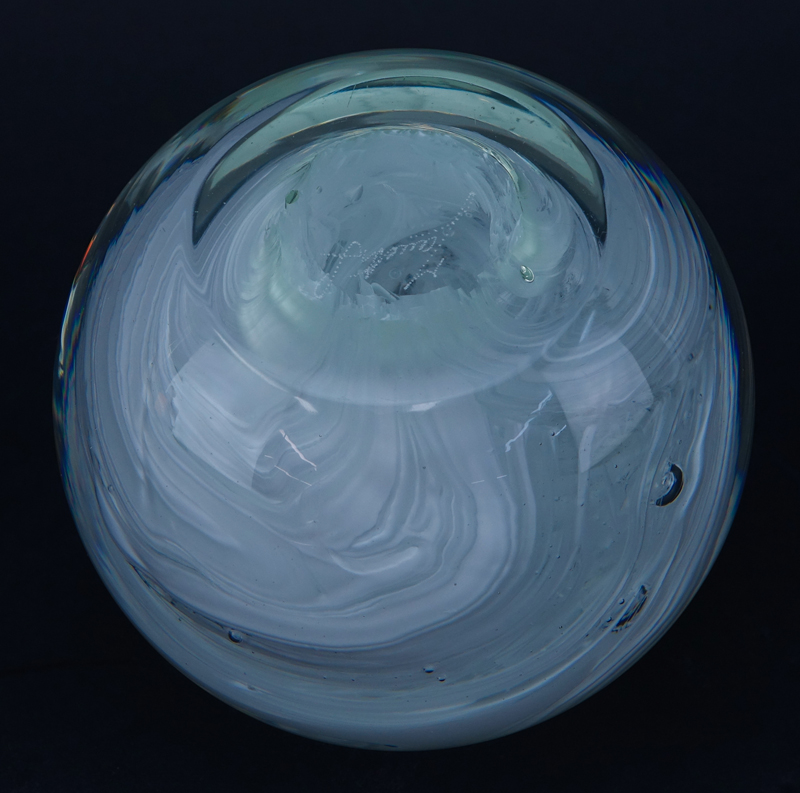 Large Licio Zanetti Murano Glass Paperweight