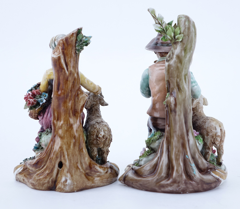 Two (2) Works Of Art Italy Porcelain Figurines
