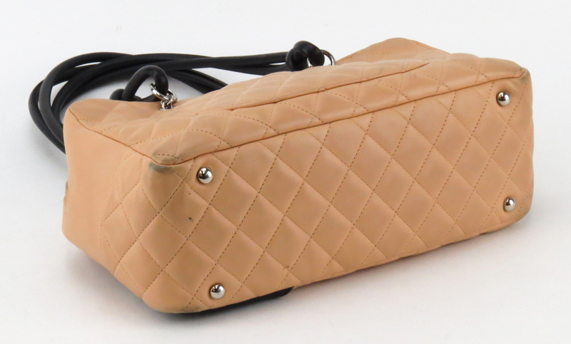Chanel Linge Cambon Quilted Leather Bowler Bag