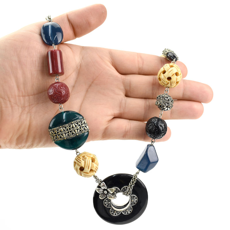 Two (2) Piece Chunky BoHo Style Necklace and Bracelet set