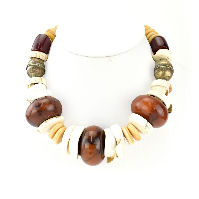 Three (3) Chunky Boho Style Necklaces