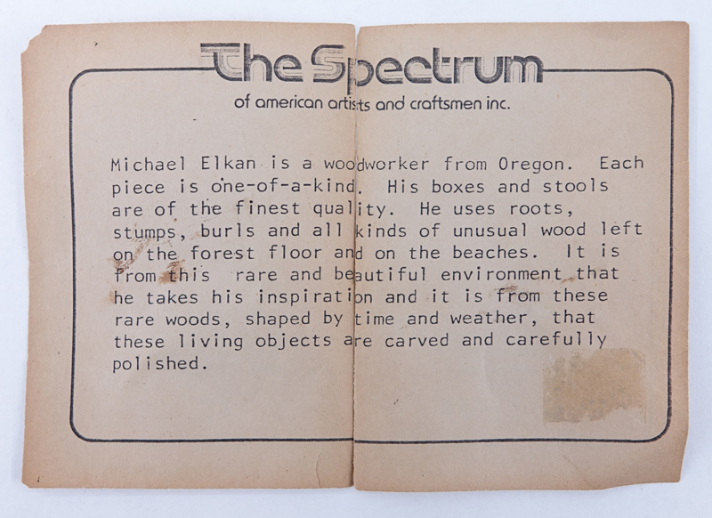 Michael Elkan, American (1942 - 2014) Burlwood box