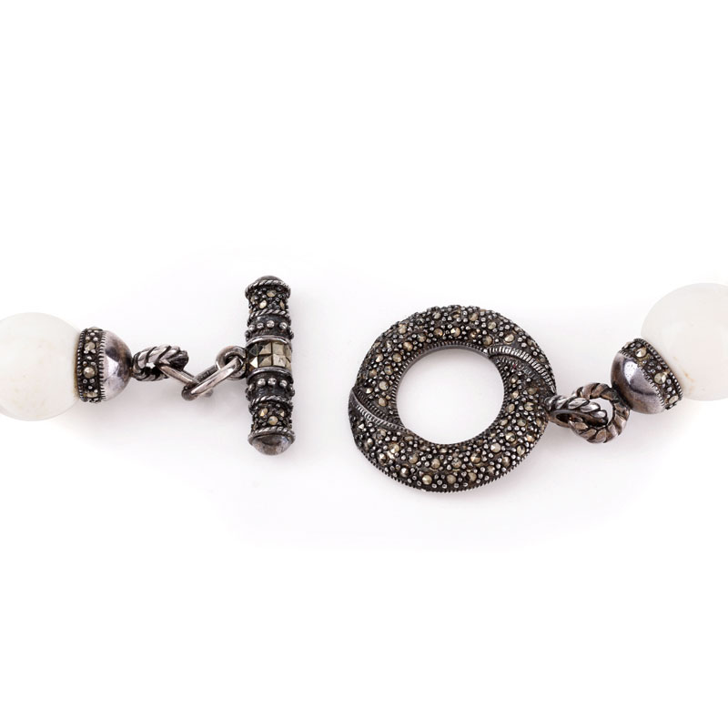 Two (2) Costume Jewelry Stone Bead Necklaces