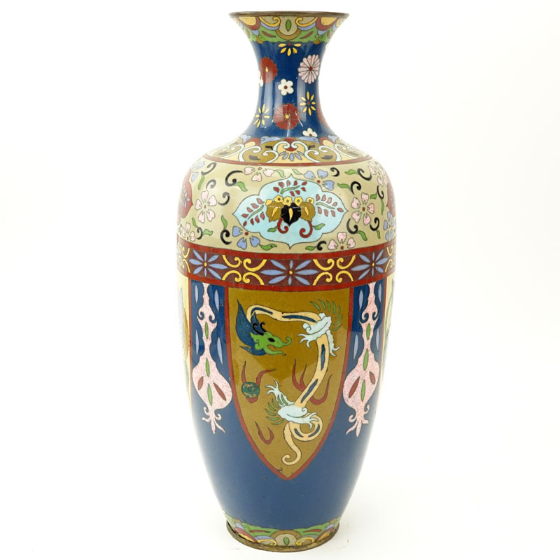 Antique Japanese Cloisonné Vase.