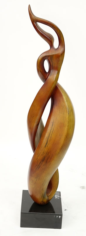 Benzara Faux Grain Poly-Wood Modern Abstract