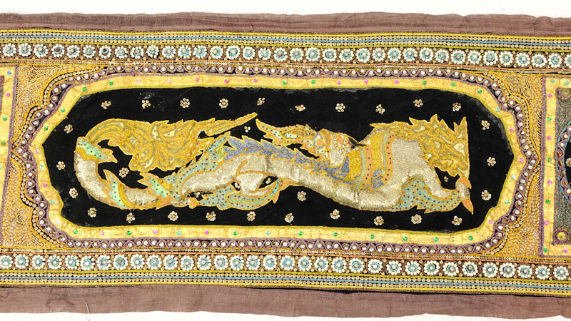 Large Antique Indian Embroidered Textile.