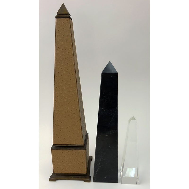 Collection of Three (3) Various Obelisks.