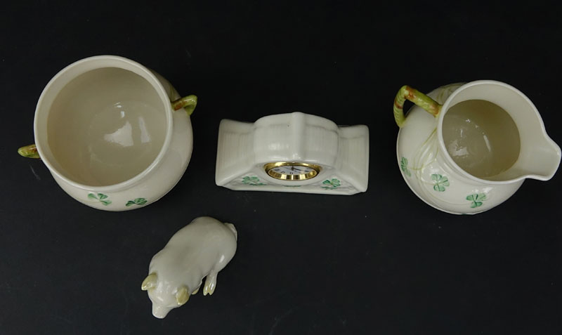 Lot of Three (3) Belleek Porcelain items.